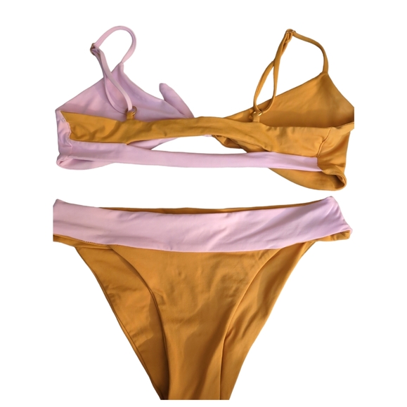 Bikini size S color Pink/yellow mustard - Picture 5 of 5
